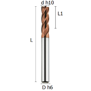 Immagine per la categoria FRESE A QUATTRO DENTI SERIE LUNGA RIVESTITE