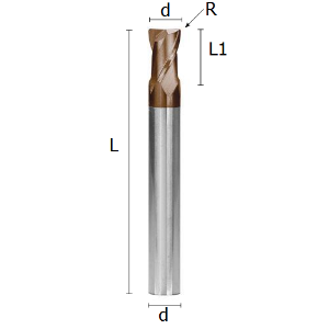 Immagine per la categoria FRESE TORICHE A DUE DENTI IN METALLO DURO RIVESTITO “HARD BLADE” PER LAVORAZIONI DI ACCIAI LEGATI E TEMPRATI