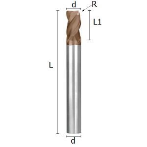 Immagine per la categoria FRESE TORICHE A TRE DENTI IN METALLO DURO RIVESTITO “HARD BLADE” PER LAVORAZIONI DI ACCIAI LEGATI E TEMPRATI