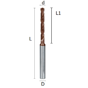 Immagine per la categoria PUNTE IN METALLO DURO 5XD CON FORI DI LUBRIFICAZIONE